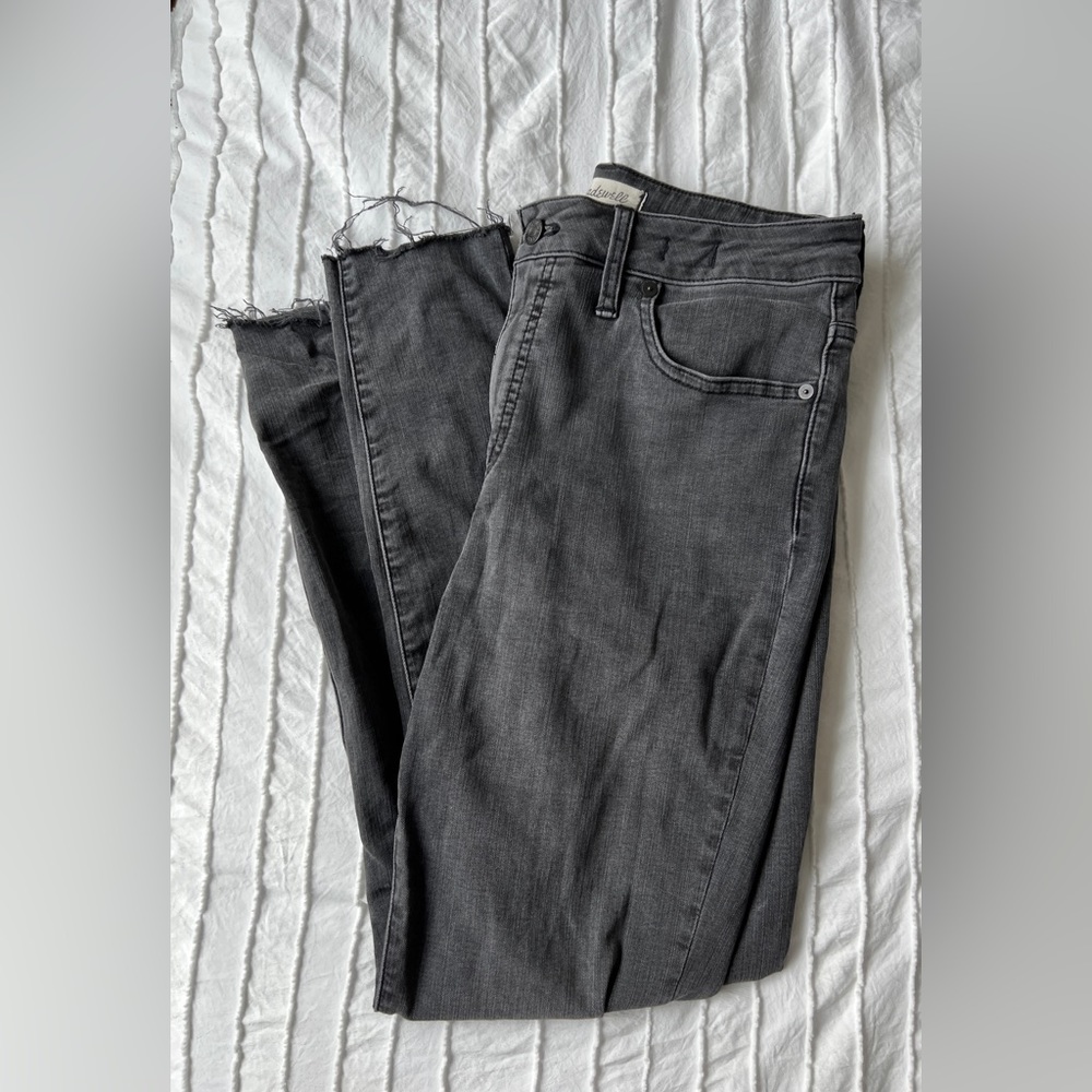 Madewell Black Faded Skinny Jeans